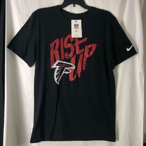 Atlanta Falcons Rise Up Shirt Mens Small Dirty Bird Logo Top Football Nike